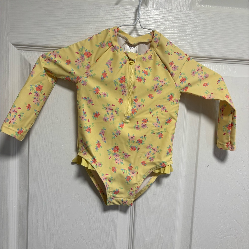 OshKosh B'gosh Yellow Floral Swimsuit